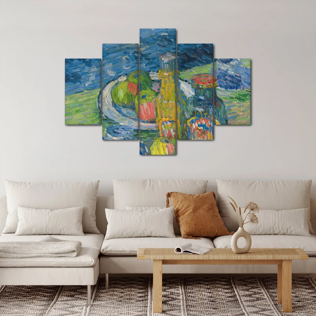 Kép - Alexej von Jawlensky, Still Life with Bottles and Fruit, reprodukciók (150x105 cm)