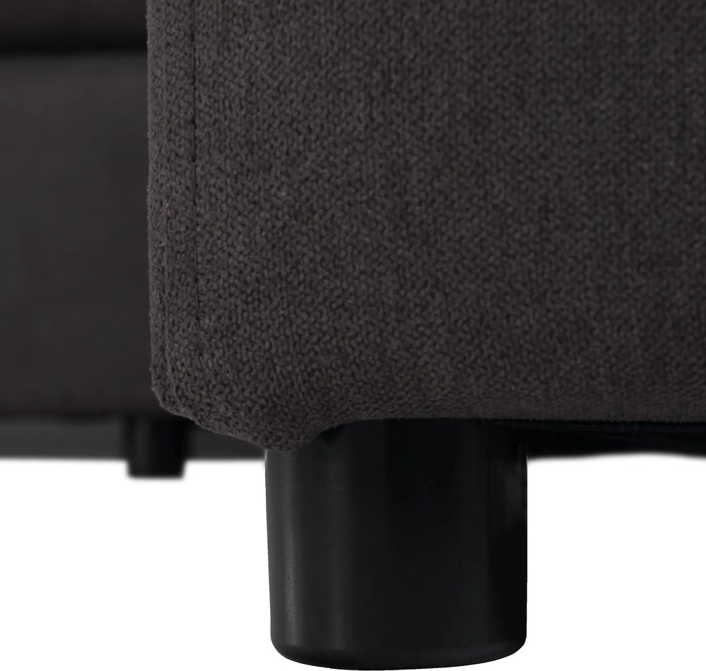 Ülőgarnitúra, szürkésbarna/sárga, szövet, jobbos, BRATO