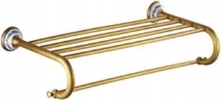 Fürdőszobai kiegészítők Old Retro Sárgaréz Minták Kerámia Polc