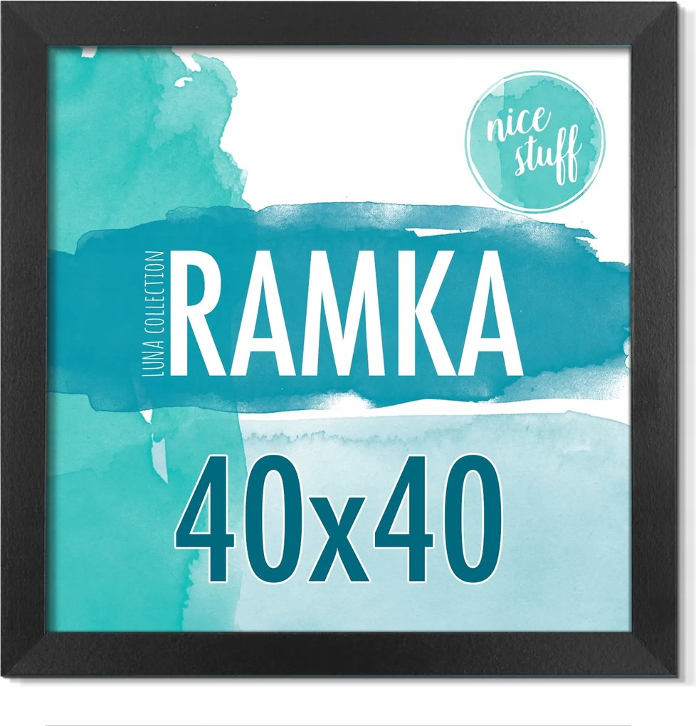 Keret 40x40 Képkeret 40x40 Képkeret fekete Mdf keret