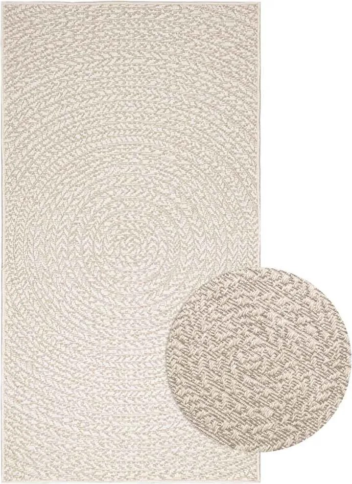 vidaXL ZIZUR krém juta hatású beltéri és kültéri szőnyeg 80x150 cm