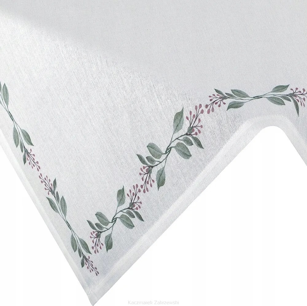 Abrosz dekoratív vízálló Lily 110x140 Eurofirany fehér zöld