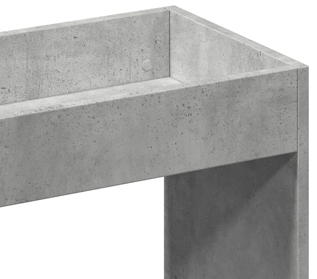 betonszürke szerelt fa magasszekrény 63 x 33 x 100 cm