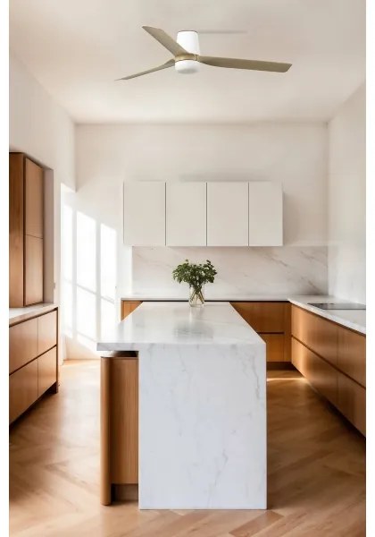 FARO 33829-Mennyezeti ventilátor PUNT TUB M barna/fehér átm. 130 cm + távirányítás