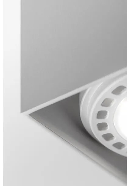 Lámpa Mennyezeti lámpatest SAKURA, aluminium, 120x120x85 mm,IP20,1xES111 négyzet, fehér