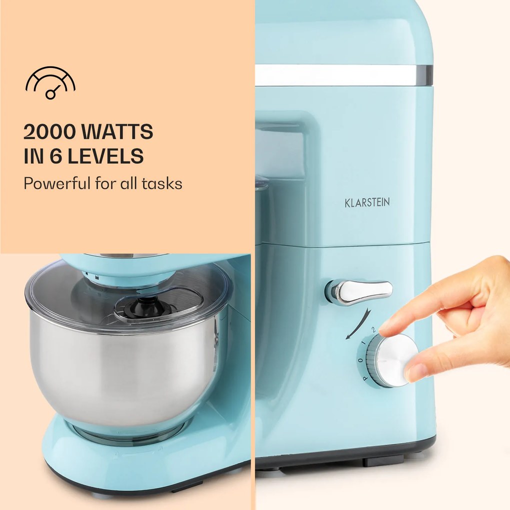 Bella Elegance, konyhai robotgép, mixer, 2000 W, 1,7 HP, 6 fokozat, 5 literes