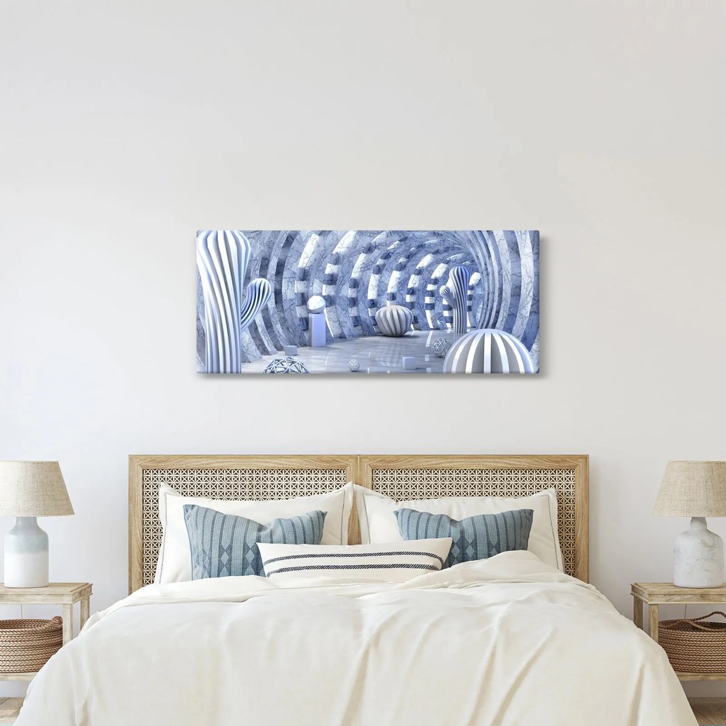Kép - 3D absztrakció (120x50 cm)