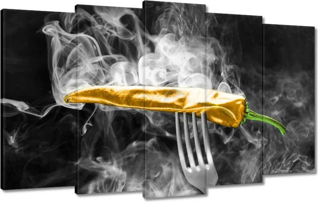 Képek 100x60 Sárga élesség a konyhában