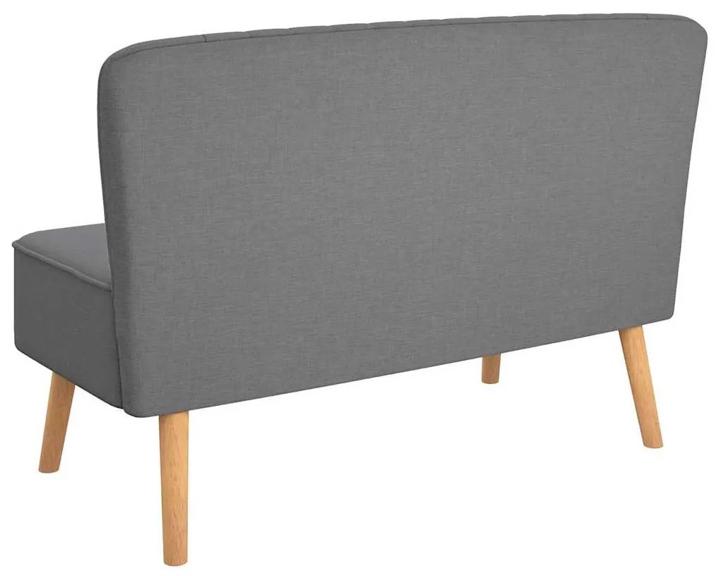 világosszürke szövetkanapé 117 x 55,5 x 77 cm