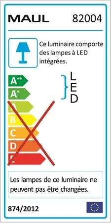 Asztali lámpa, LED MAUL Arc, fehér (VLM8200402)