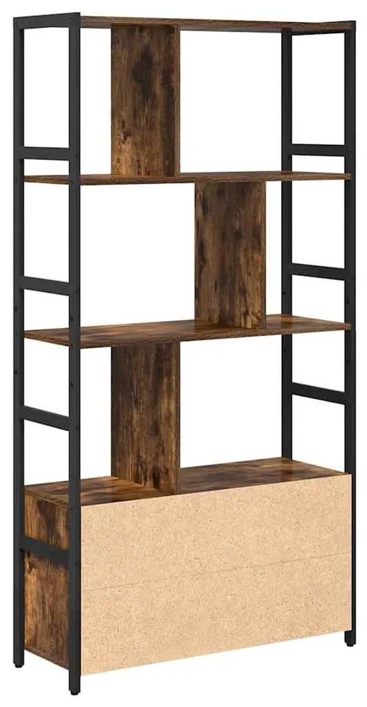Könyvespolc Füstölt tölgy 80 x 30 x 155.5 cm Faanyag