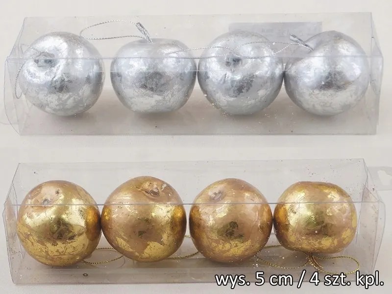 Karácsonyfa medál szett alma 5 cm