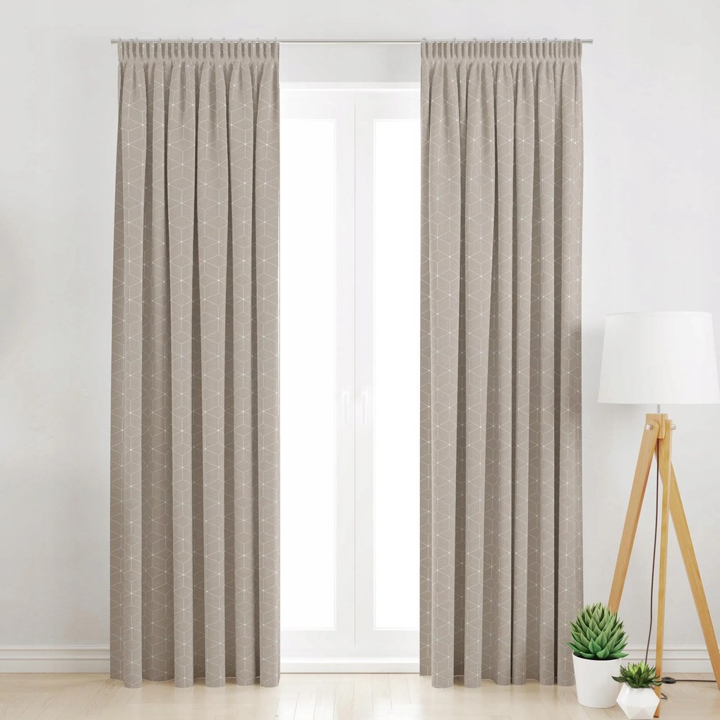 Szalagfüggöny Geometrikus Minta 145x200