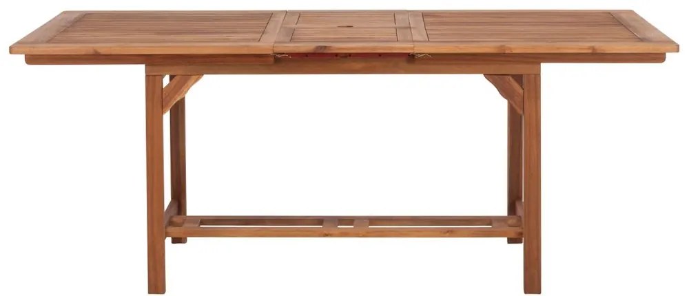 SOMERSET kihúzható asztal napernyő hellyel, 150-190x90 cm