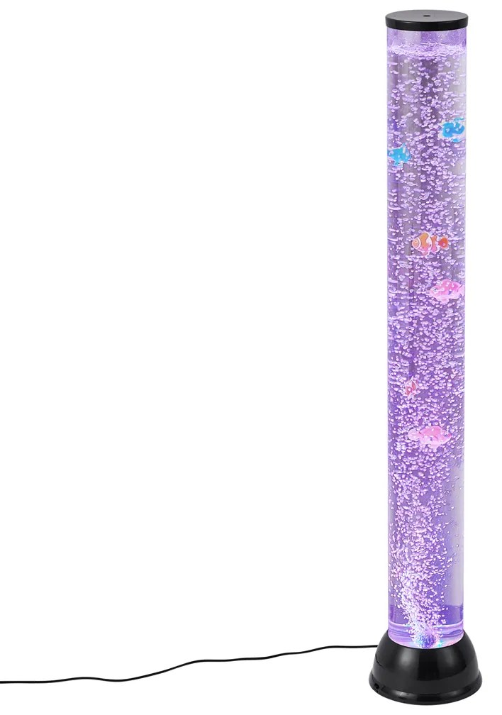 Buborékcső fekete 90 cm LED RGB-vel - Zoop
