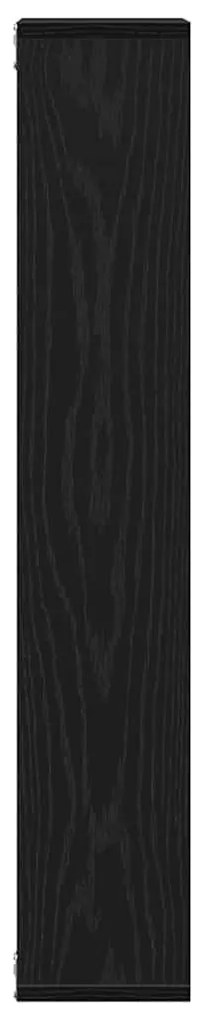 fekete tölgyfa fali polc 36 x 16 x 90 cm