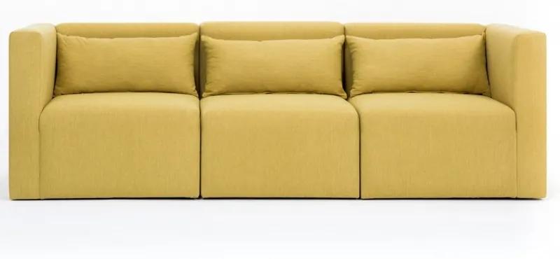 Plus sárga háromszemélyes kanapé