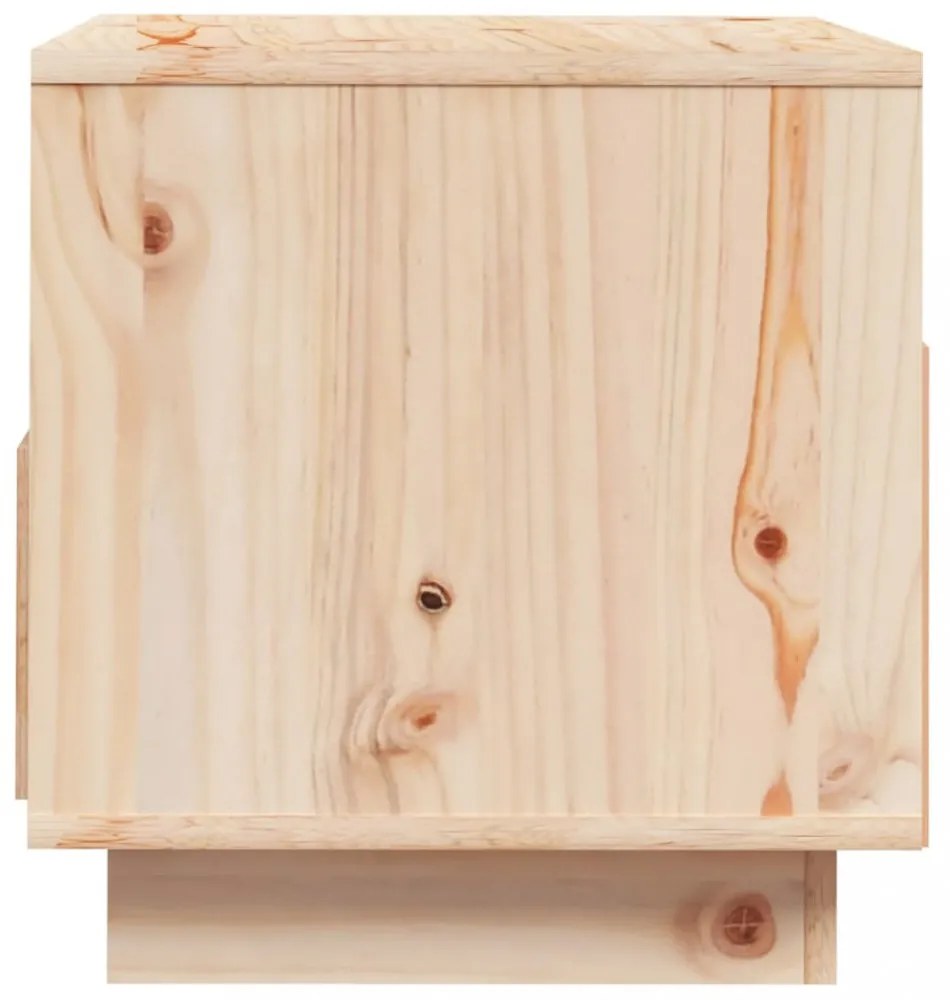 tömör fenyőfa TV-szekrény 60 x 35 x 37 cm