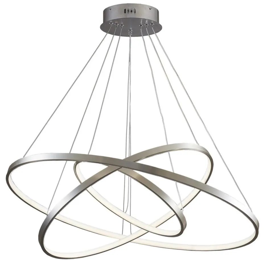 LED Csillár zsinóron LEA LED/60W/230V 4000K átm. 80 cm króm