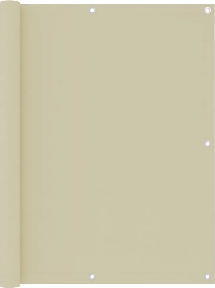 vidaXL krémszínű oxford-szövet erkélynapellenző 120 x 400 cm