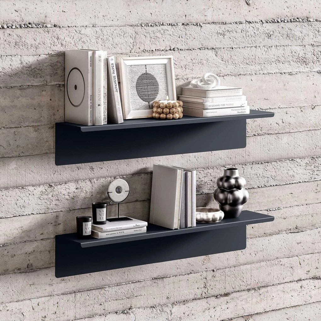 Fali polc JOANNE 700 mm, antracitszürke