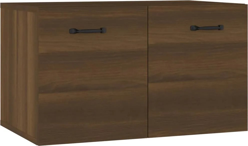 vidaXL barna tölgyszínű szerelt fa faliszekrény 60 x 36,5 x 35 cm