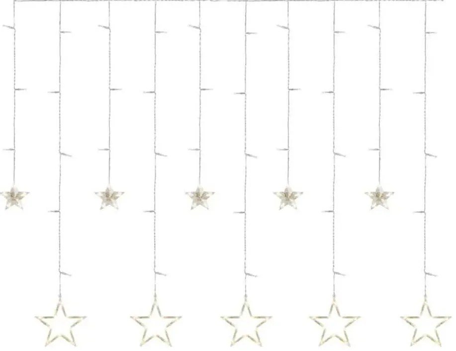 LED karácsonyi fényfüggöny 115xLED/1,35W 6,85x1,05 m meleg fehér