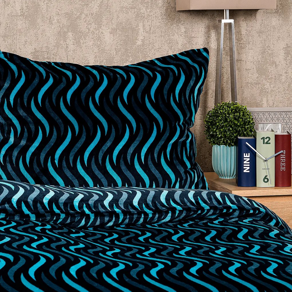 4Home Wave mikroflanel ágynemű, 140 x 200 cm, 70 x 90 cm