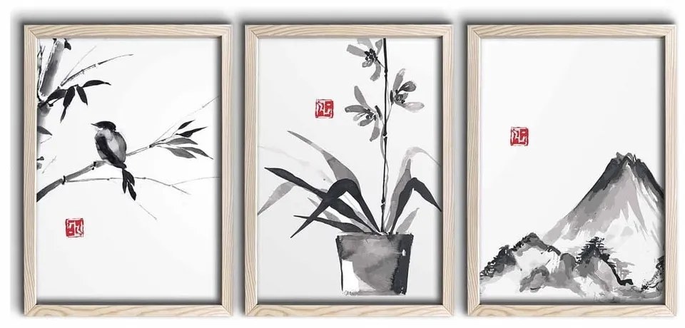 Kép szett 3 db-os 38x53 cm – Wallity