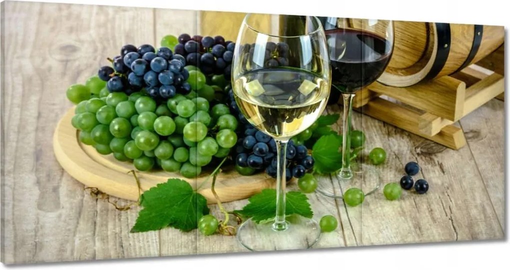 Vászonkép 180x90 Fehér szőlőbor
