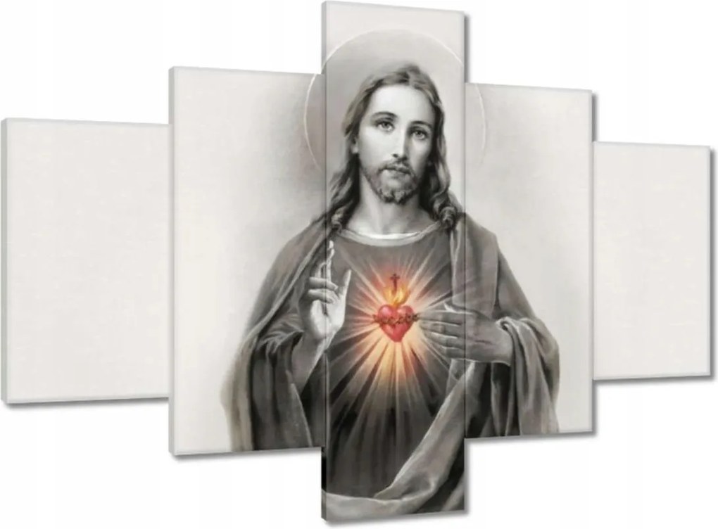 Vászonkép 100x70 Jézus Krisztus Király Szív