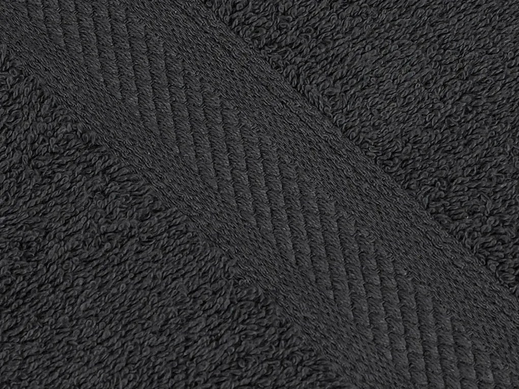 CLARYSSE ELEGANCE kéztörlő 60x110 cm antracit, 100% pamut