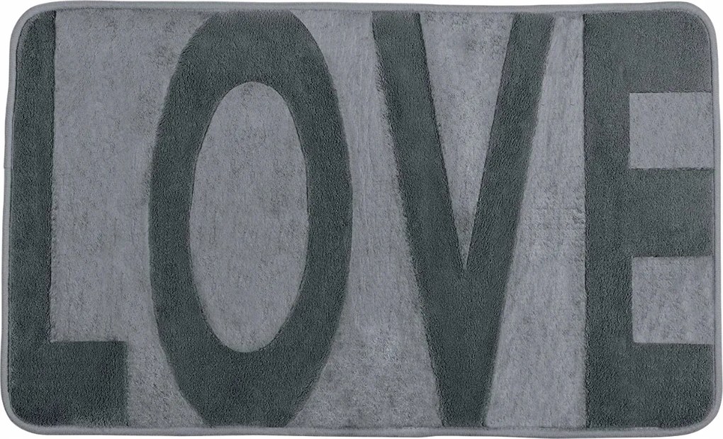 Wenko, Csúszásgátló fürdőszobaszőnyeg, Love 50x80 cm