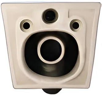 Eros ES OVAL - fali WC - WC ülőkével - TORNADO öblítés - perem nélküli - 53,5 cm