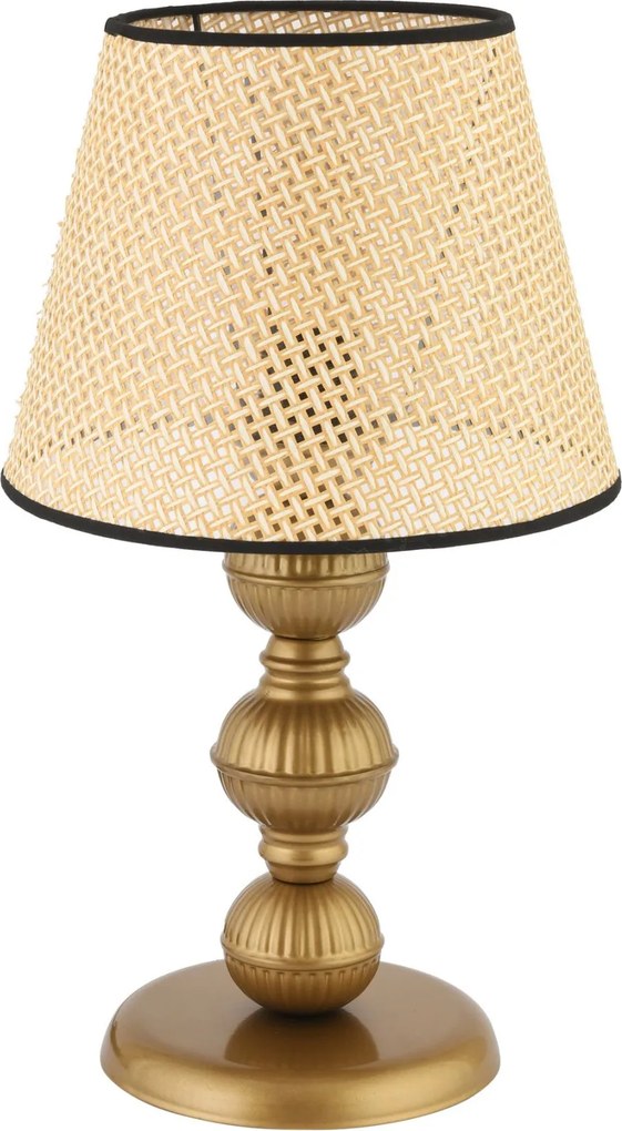 Fém éjjeli lámpa, bézs-arany, 20 cm – TR390FLH2706