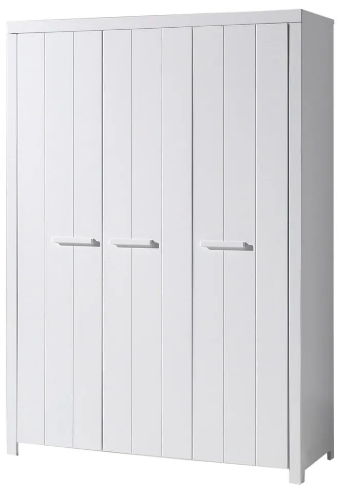 Erik fehér ruhásszekrény, szélesség 144 cm - Vipack