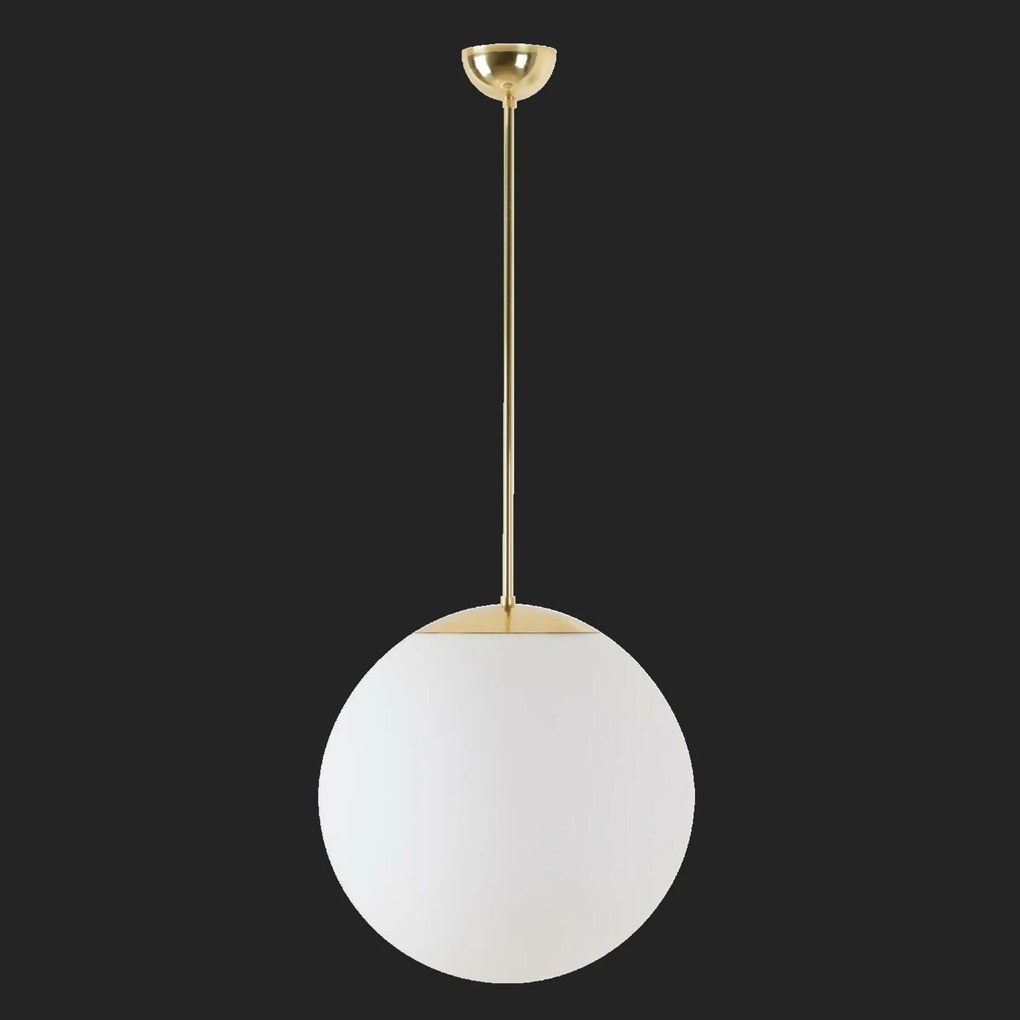 Osmont 64946 Isis P3 Pm-m függesztett műanyag lámpa polírozott sárgaréz fehér Ip