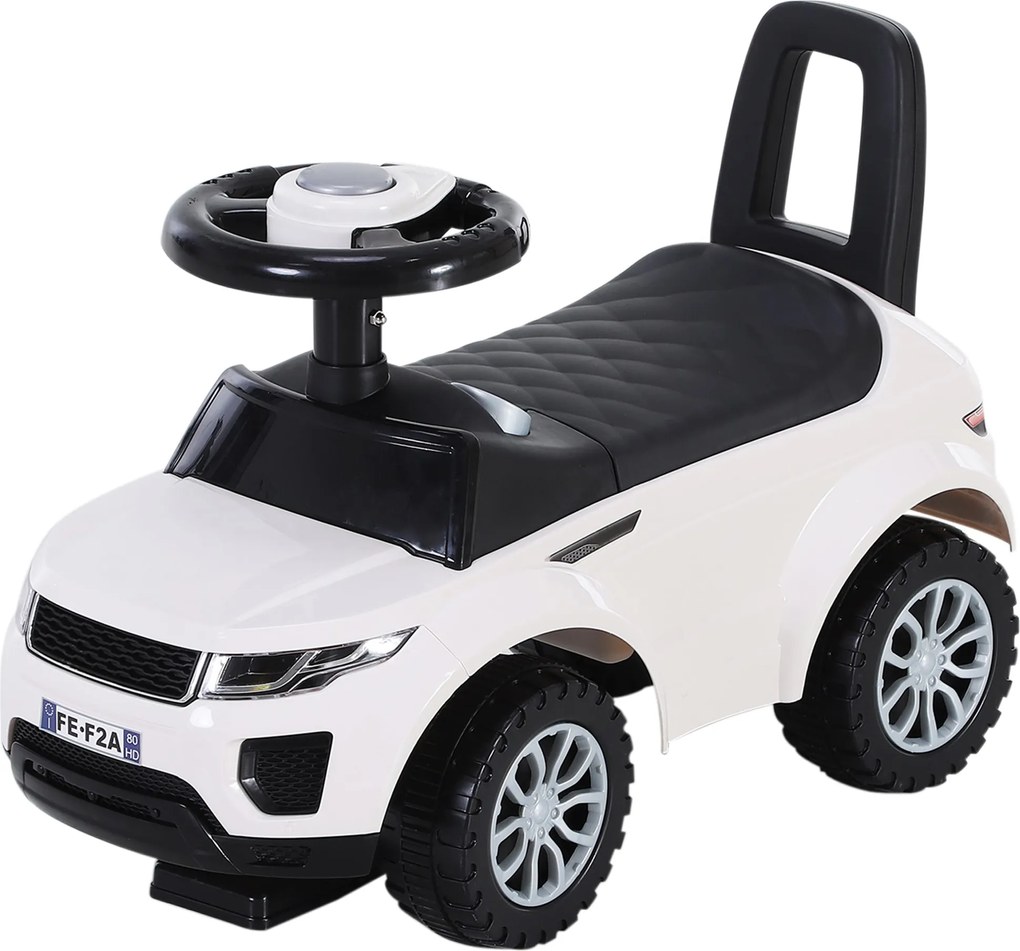 HOMCOM Quad Ride-On Gyermekautó Pedál Nélküli Baby Toy Racer Walker Hangszóróval 62x28x41.5cm | Aosom