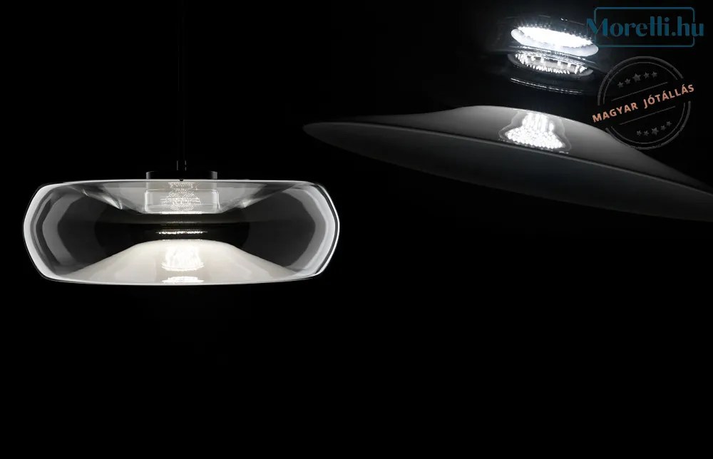CANGINI-&amp;-TUCCI 1513-1L FOLD Átlátszó Színű Függeszték LED 17W IP20