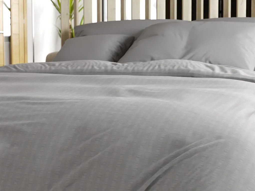DENYX szürke krepp ágyneműhuzat Ágyneműhuzat mérete: 70 x 90 cm | 140 x 200 cm