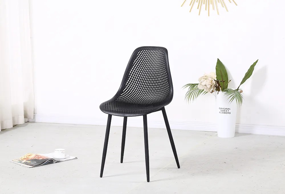 Étkező szék, fekete, TEGRA TYP 2