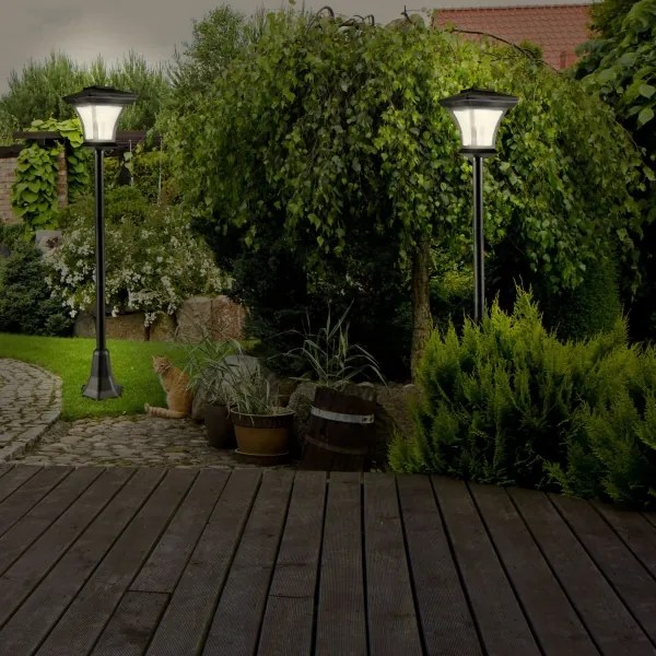 LED Napelemes lámpa TIRANA LED/1,6W/1,2V 600 mAh IP44 fekete