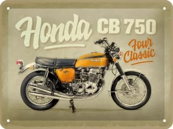 Fém tábla Honda MC CB750 Four Classic