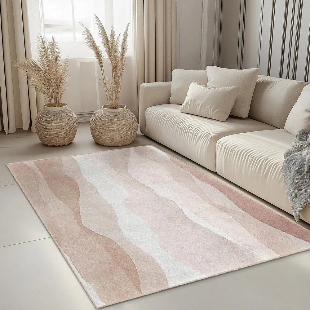 Krémszínű mosható szőnyeg 120x180 cm Komodo Beach – Mila Home