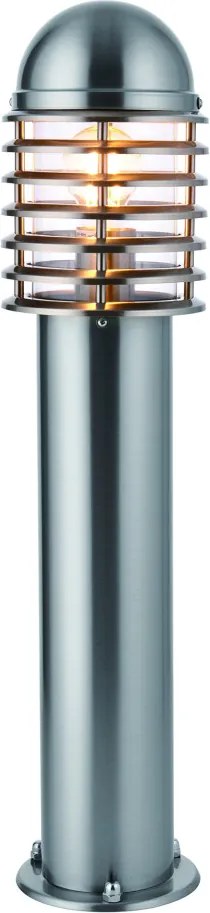 ENDON 91795 LOUVRE Modern Kültéri Állólámpa Polírozott Rozsdamentes Acél, Átlátszó E27 IP44