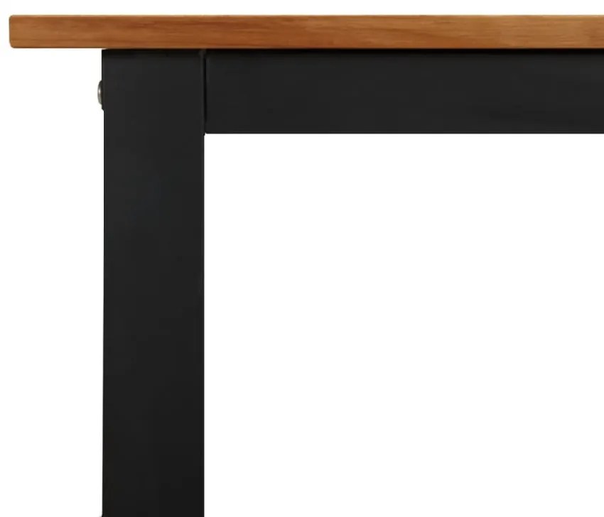 tömör akácfa kerti asztal U-alakú lábakkal 200 x 90 x 75 cm