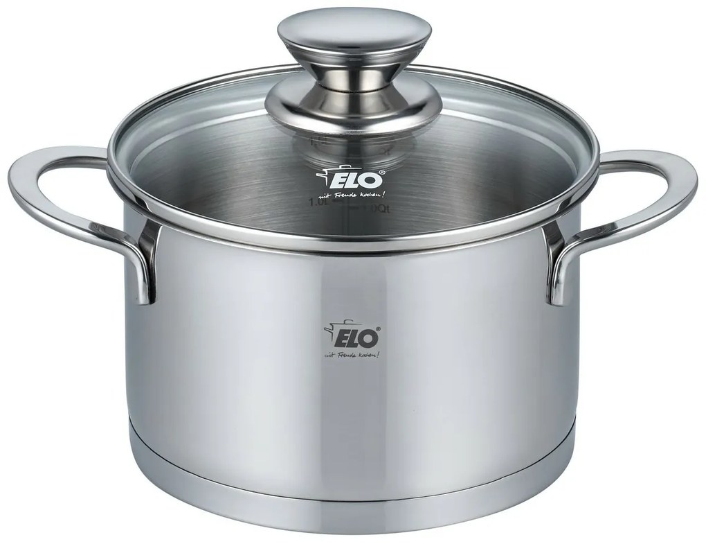 Elo 72544 Rozsdamentes acél edény Galant 14 cm,1,2 l, 1,2 l