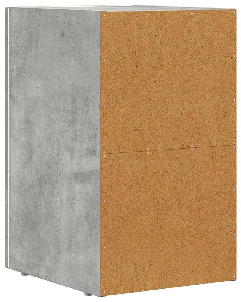 Éjjeli asztal Beton Szürke 29.5 x 35 x 50 cm Faanyag