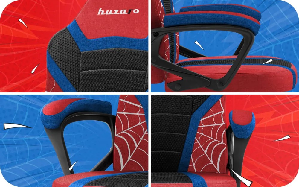 Gyermek gamer szék, gyerekeknek , Spider Mesh