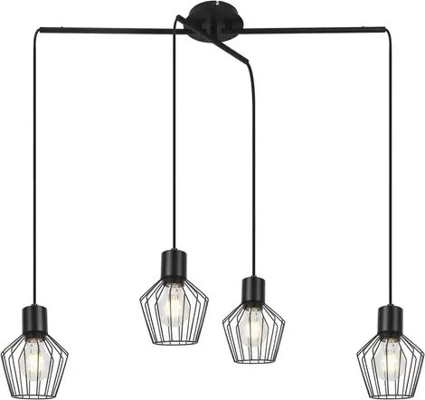 Rabalux beltéri függeszték e27 4x40w fekete belano